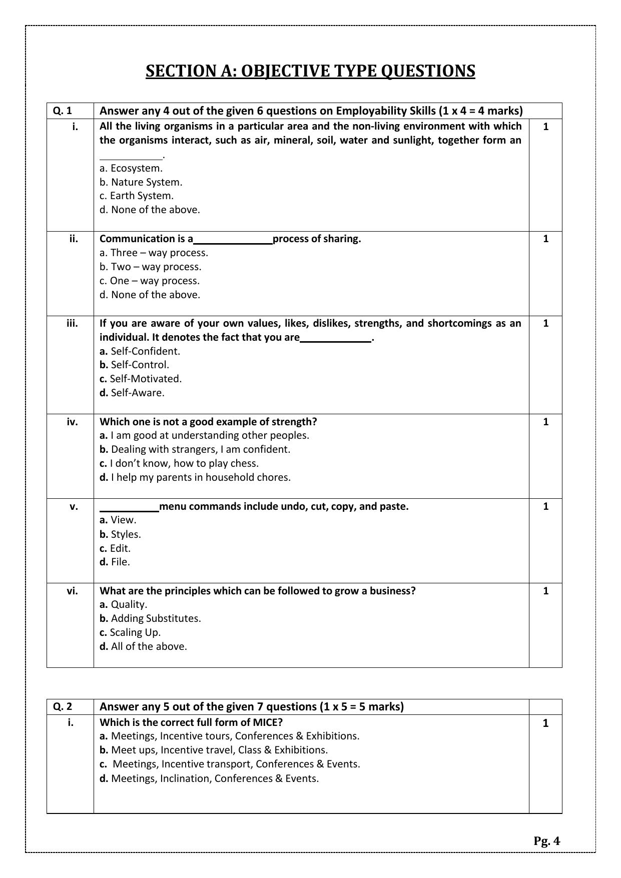 CBSE Class 11: Food Production 2025 Sample Paper - Page 4