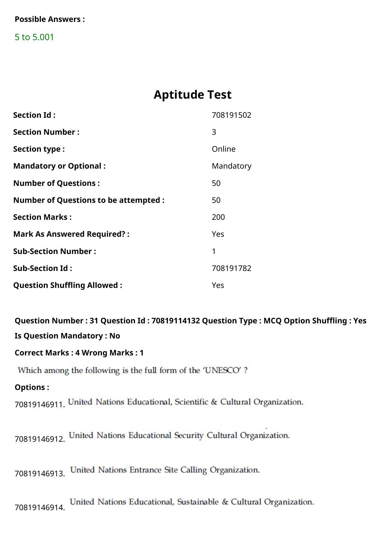 JEE Mains 2021: B.Arch Odiya (Shift 2) 23-02-2021 Question Paper - Page 32