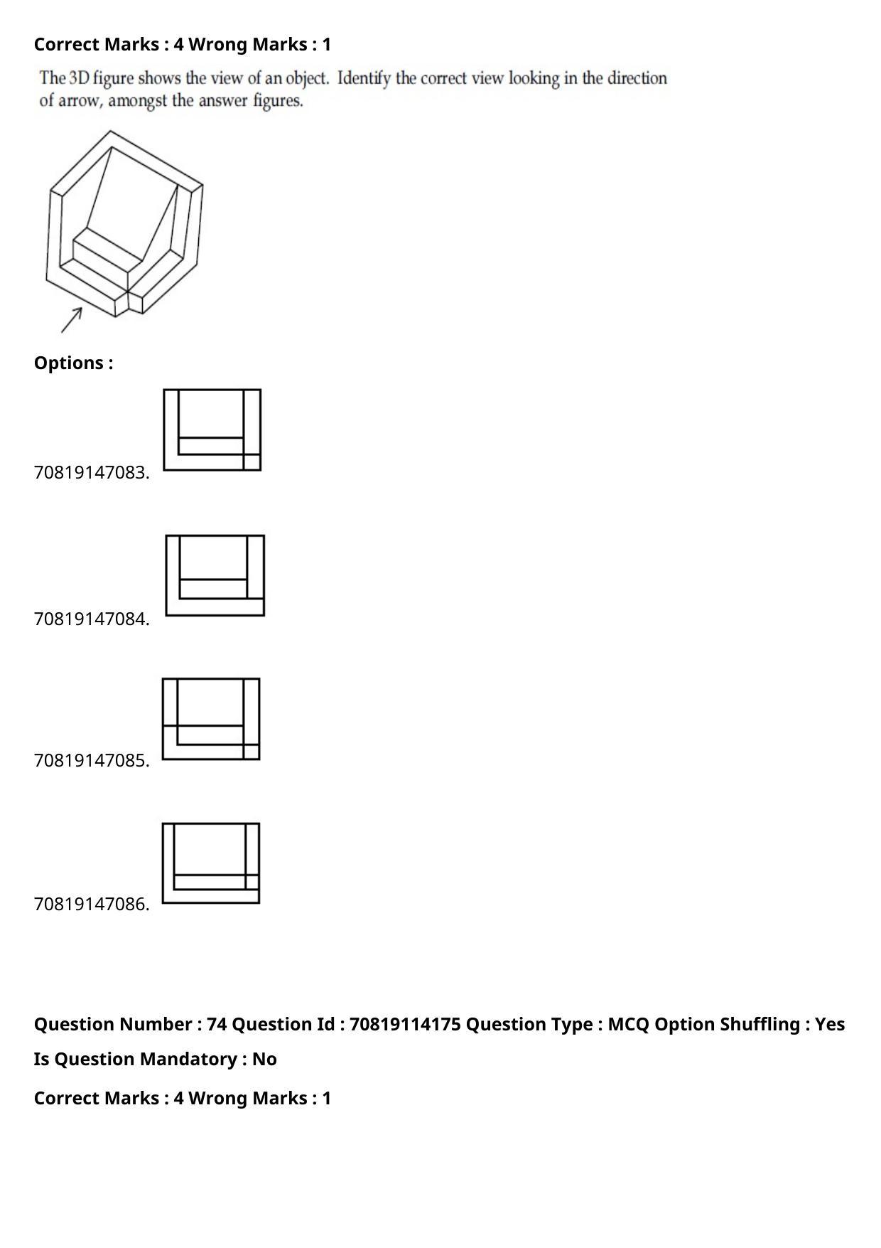 JEE Mains 2021: B.Arch Odiya (Shift 2) 23-02-2021 Question Paper - Page 100