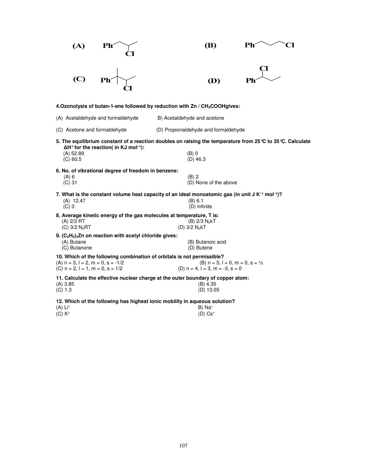 PU CET PG 2025 Sample Paper - Page 38
