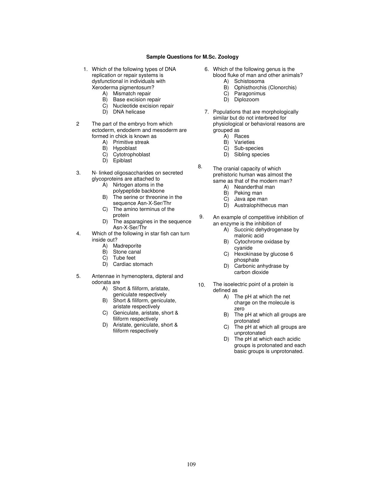 PU CET PG 2025 Sample Paper - Page 40