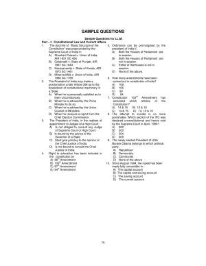 PU CET PG 2025 Sample Paper