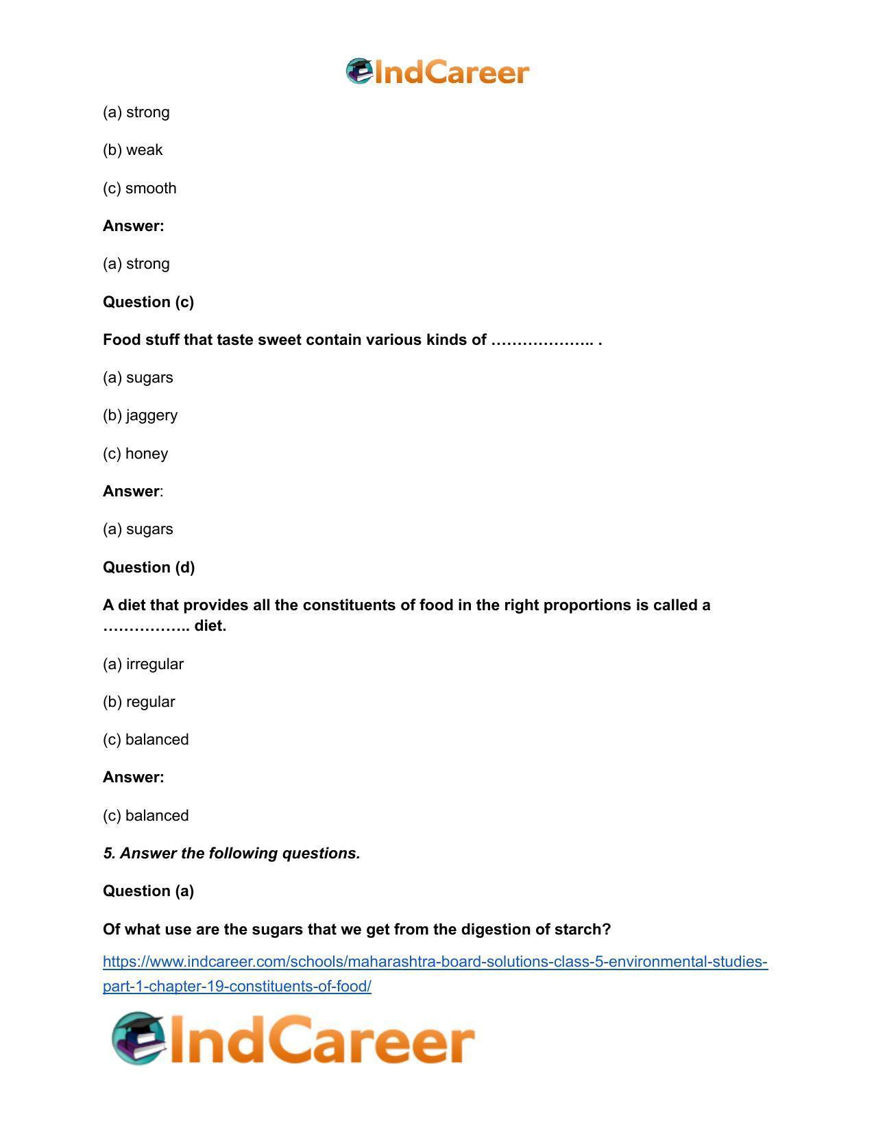 Maharashtra Board Solutions Class 5-Environmental Studies (Part 1): Chapter 19- Constituents of Food - Page 4