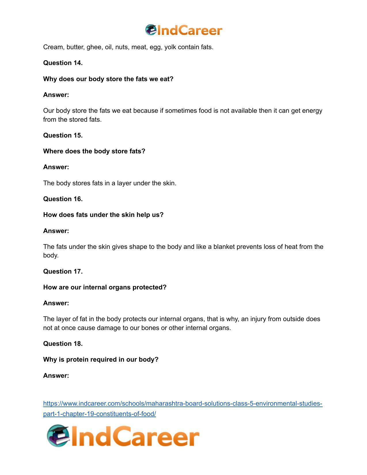 Maharashtra Board Solutions Class 5-Environmental Studies (Part 1): Chapter 19- Constituents of Food - Page 20