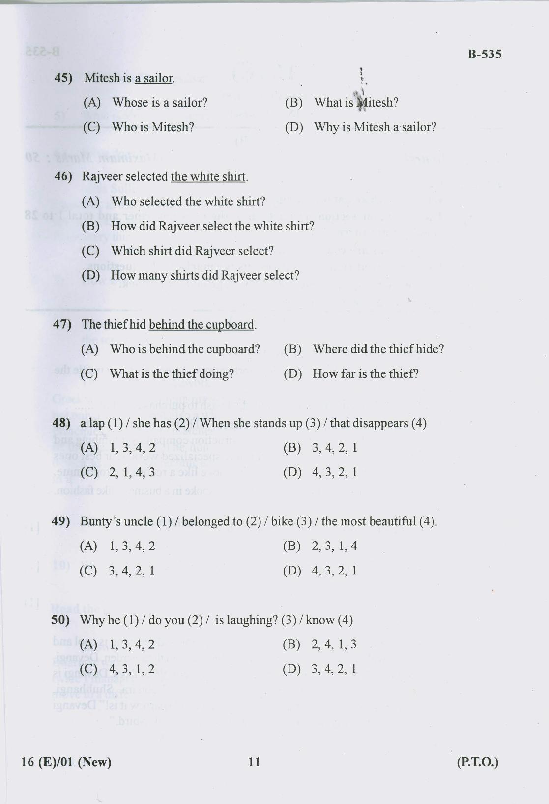 Gujarat Board Class 10th Question Paper 2018 - 16 (English S.L)EnglishNew Course( 10th GUJ MED) - Page 11
