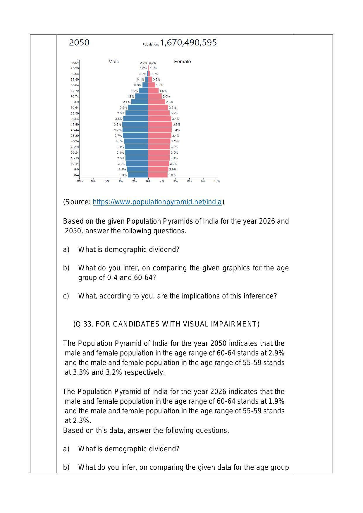CBSE Class 12 Sociology Sample Paper 2024 - Page 9