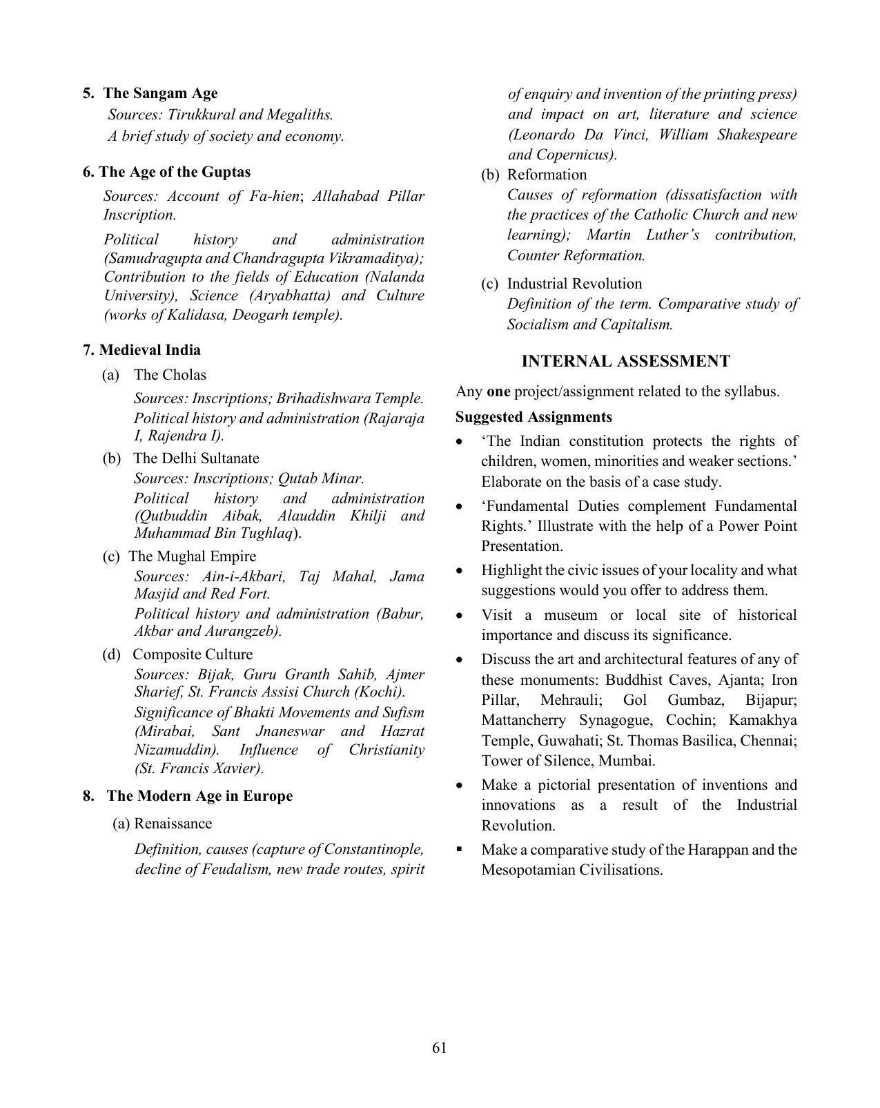 ICSE History & Civics Syllabus 2026 - Page 2