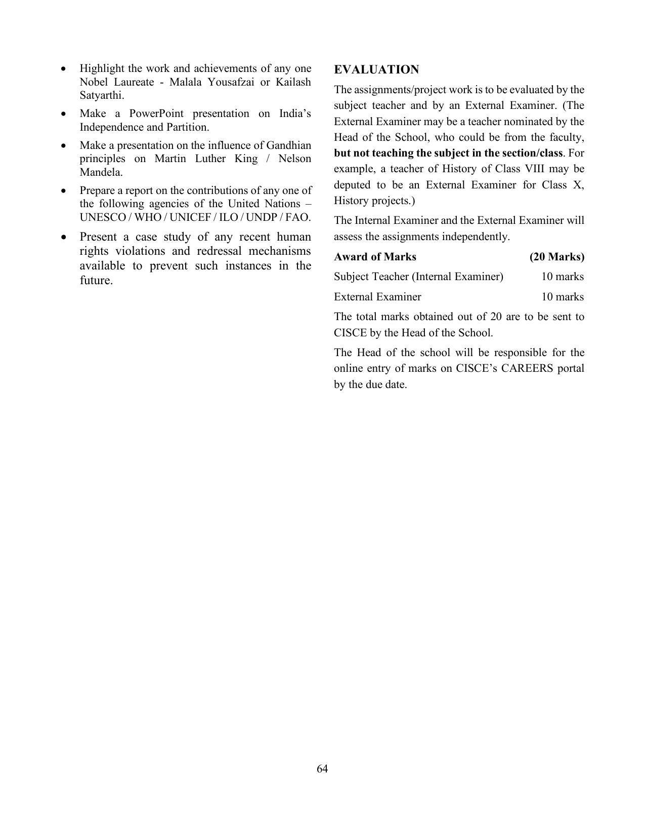 ICSE History & Civics Syllabus 2026 - Page 5