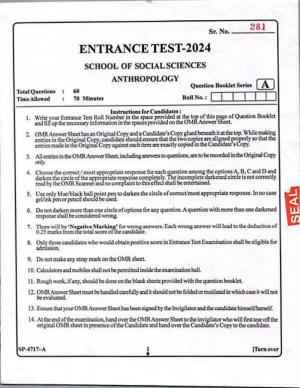KUET 2024 M.A. Anthropogy Question Paper