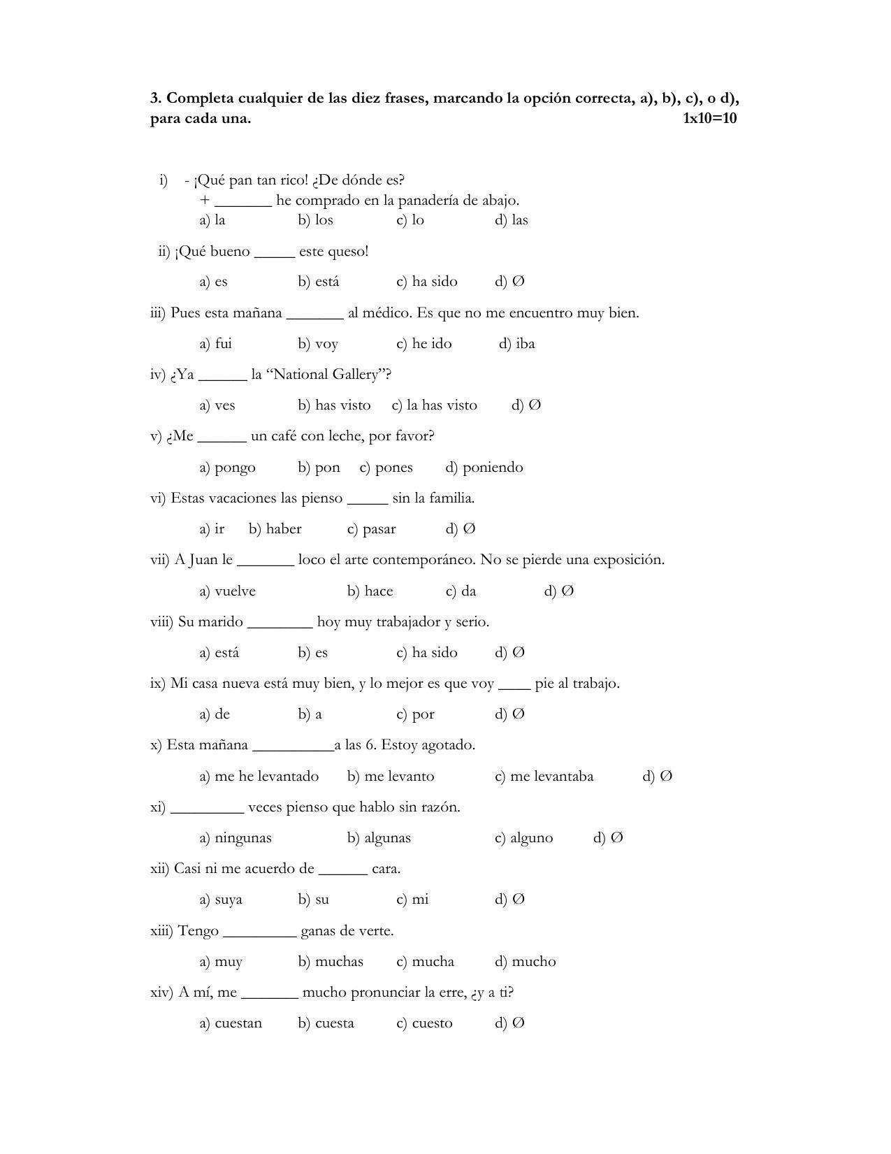 CBSE Class 10 Spanish Sample Paper 2021-22 - Page 3