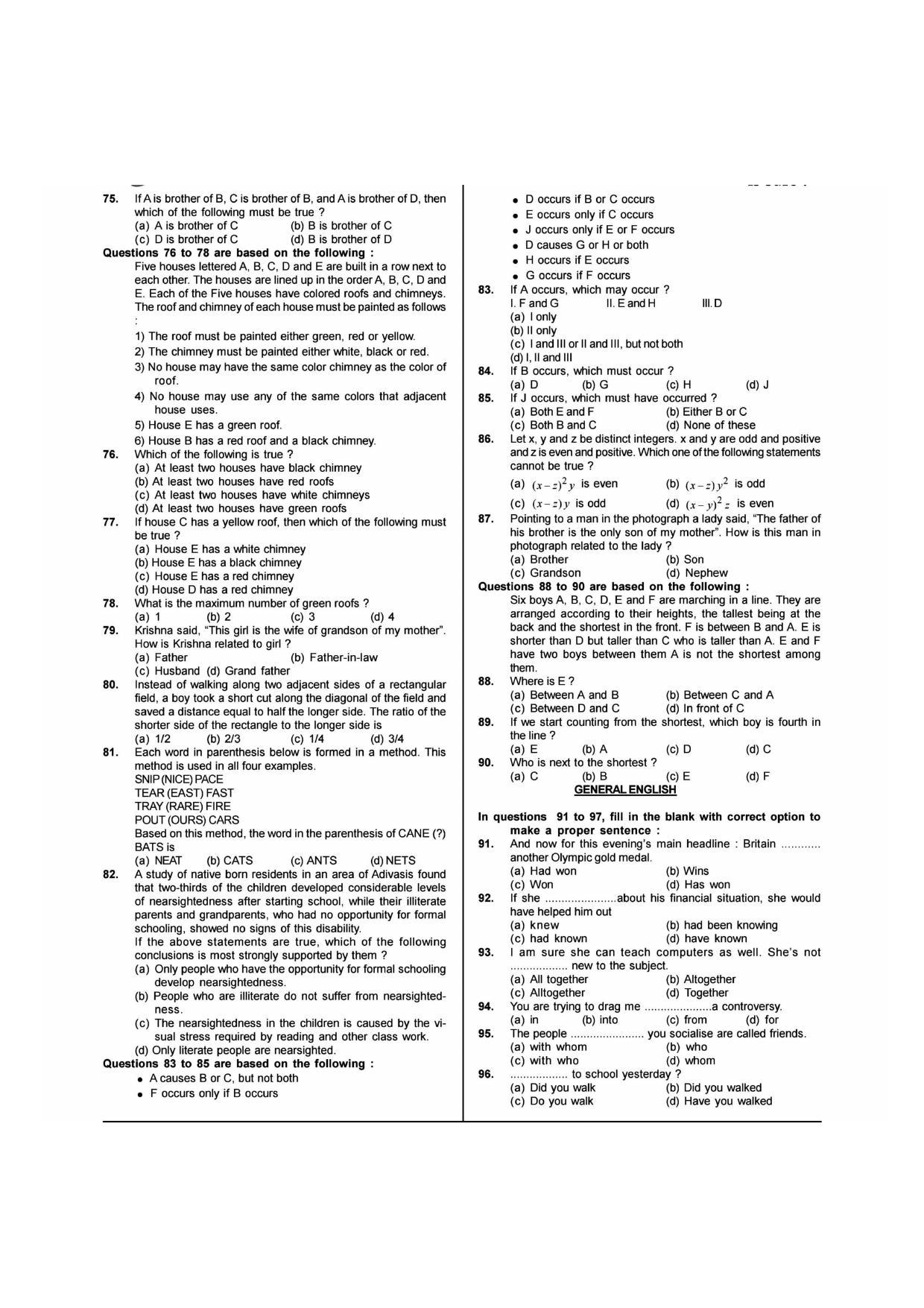 NIMCET 2012 Question Paper - Page 4