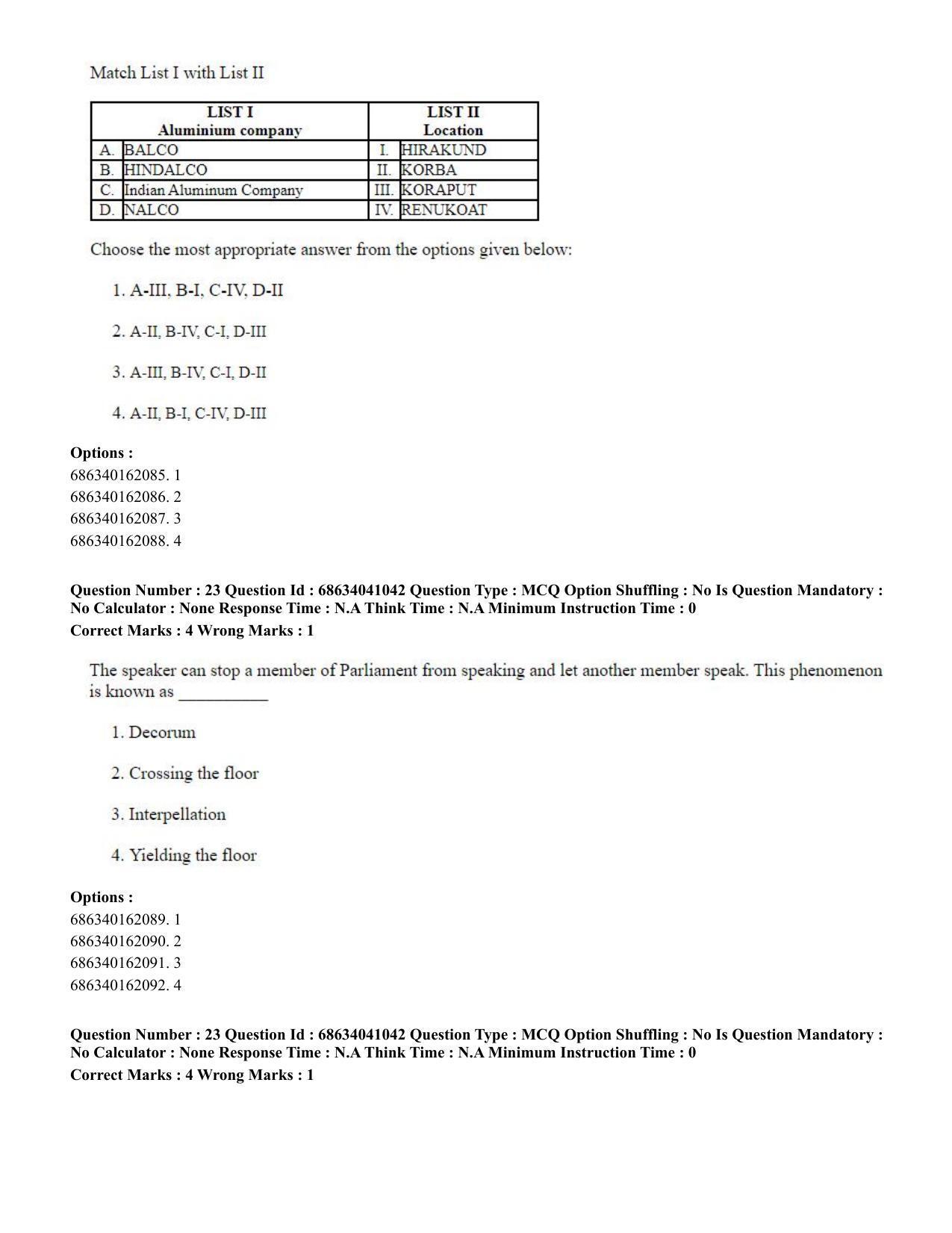 CUET PG 2023: COQP08 – Commerce (Eng) - Shift 3 (30-06-2023) Question Paper - Page 23