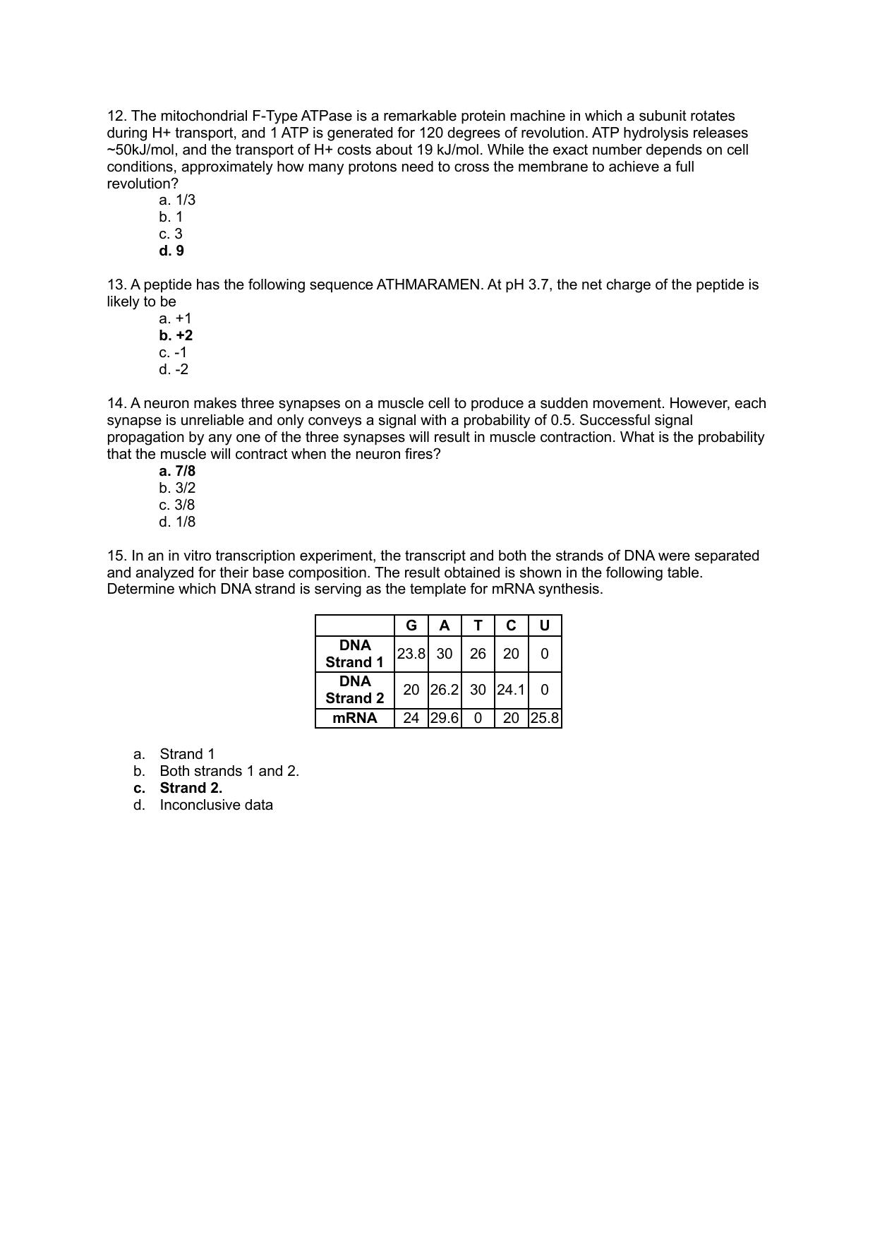 TIFR GS 2024 Biology Question Paper - Page 11