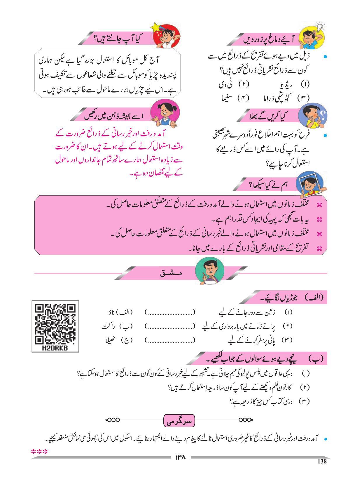 Maharashtra Board Class 4 EVS 1 (Urdu Medium) Textbook - Page 148