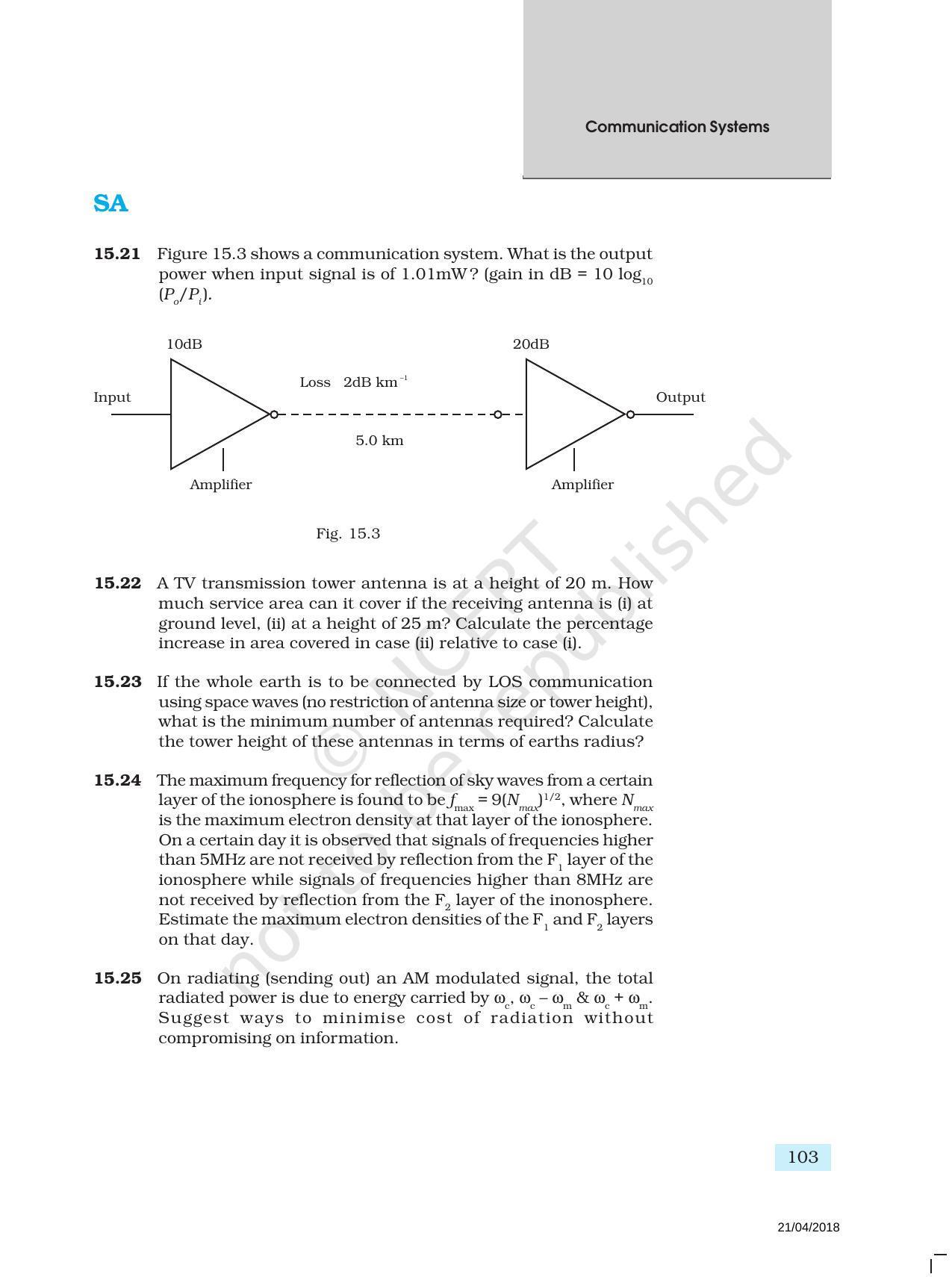 NCERT Exemplar Book for Class 12 Physics: Chapter 15 Communication Systems - Page 6