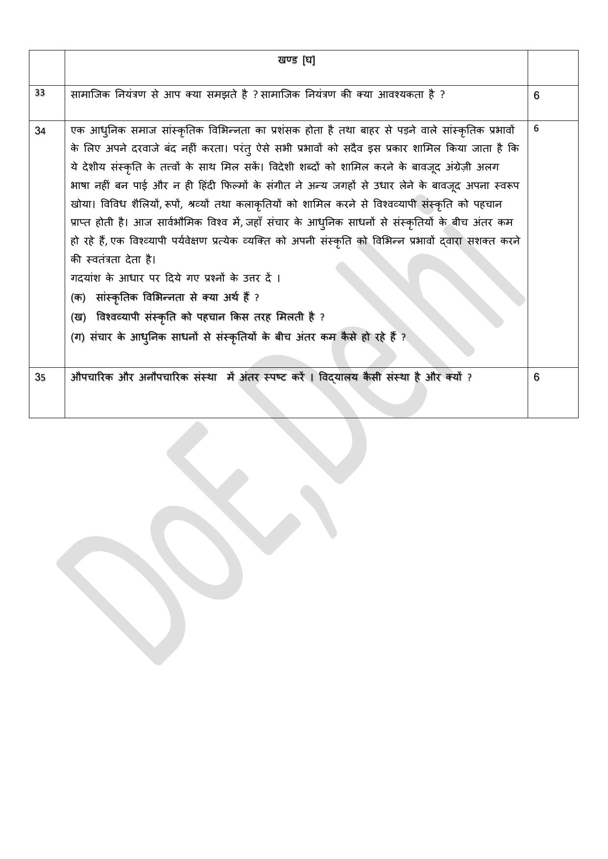 Edudel Class 11 Sociology (Hindi) Practice Papers-2 (2023-24) - Page 7