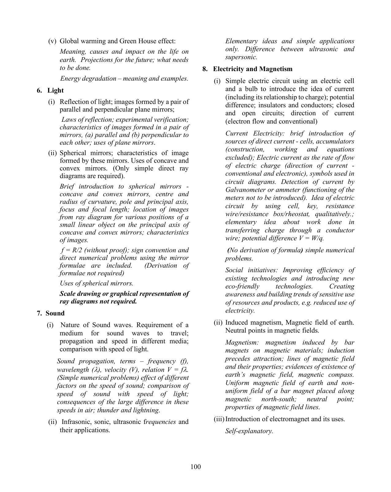 ICSE Physics Syllabus 2026 - Page 3