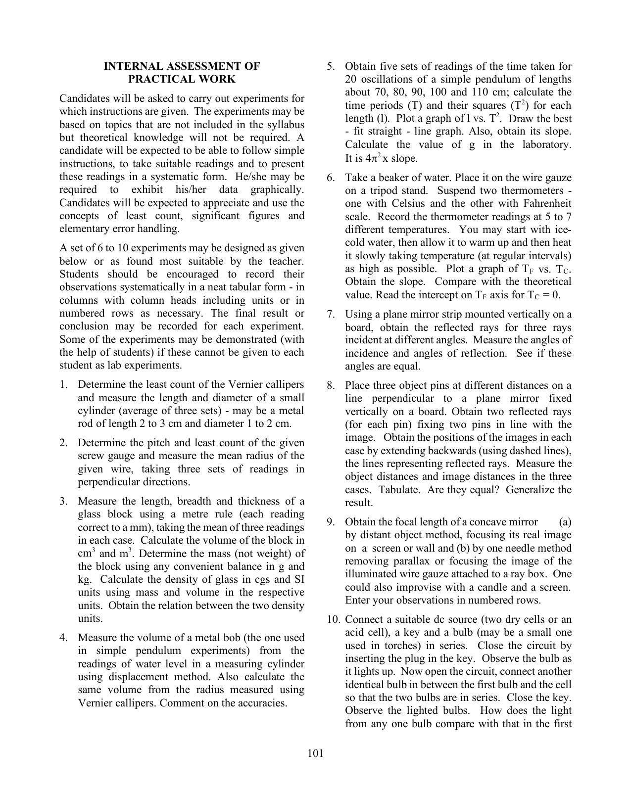 ICSE Physics Syllabus 2026 - Page 4