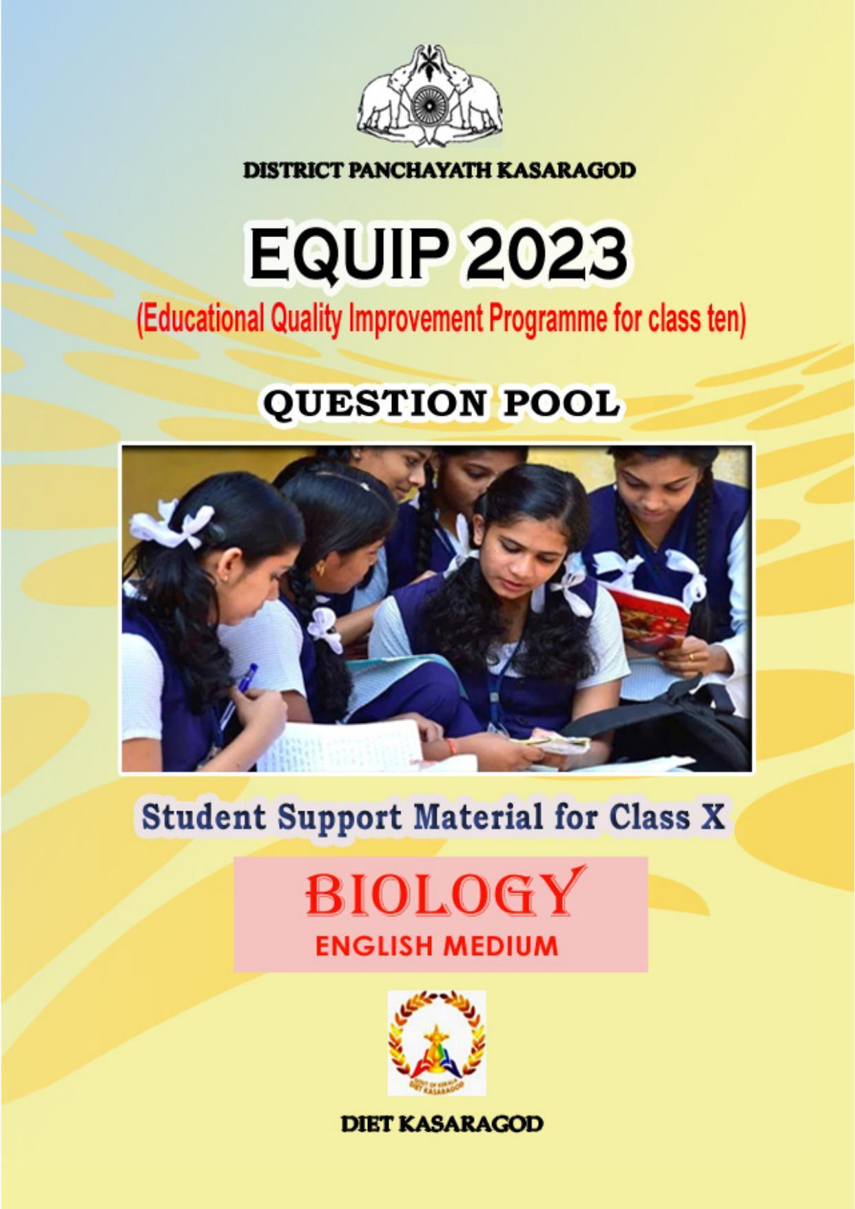 Kerala SSLC 2023 Biology Question Pool - Page 1