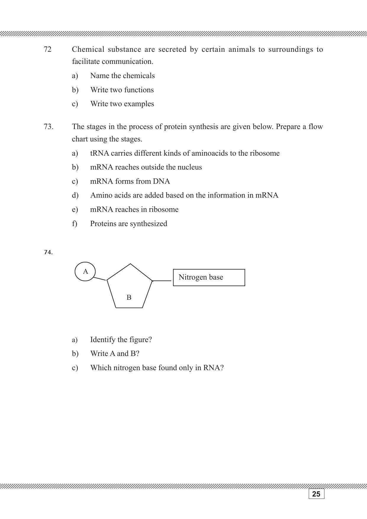 Kerala SSLC 2023 Biology Question Pool - Page 25