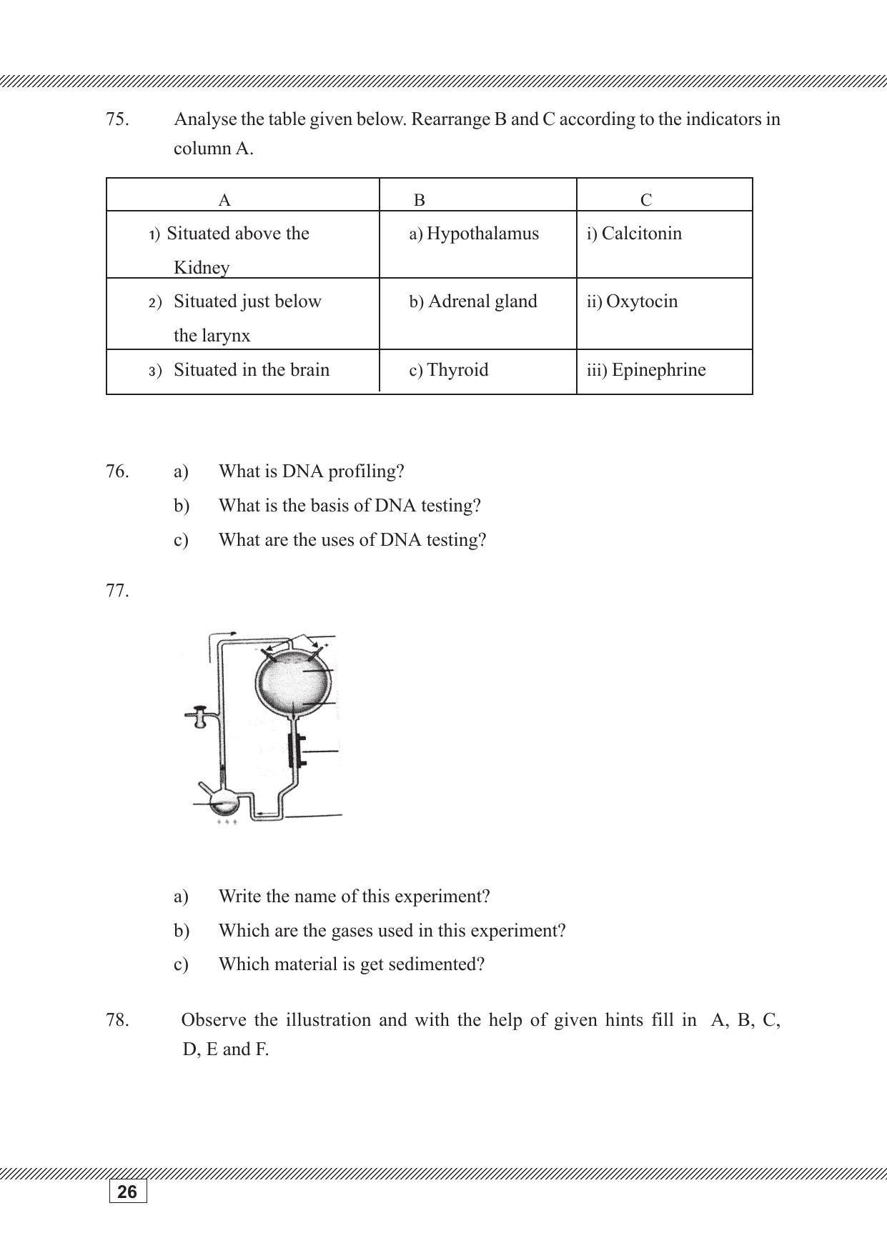 Kerala SSLC 2023 Biology Question Pool - Page 26