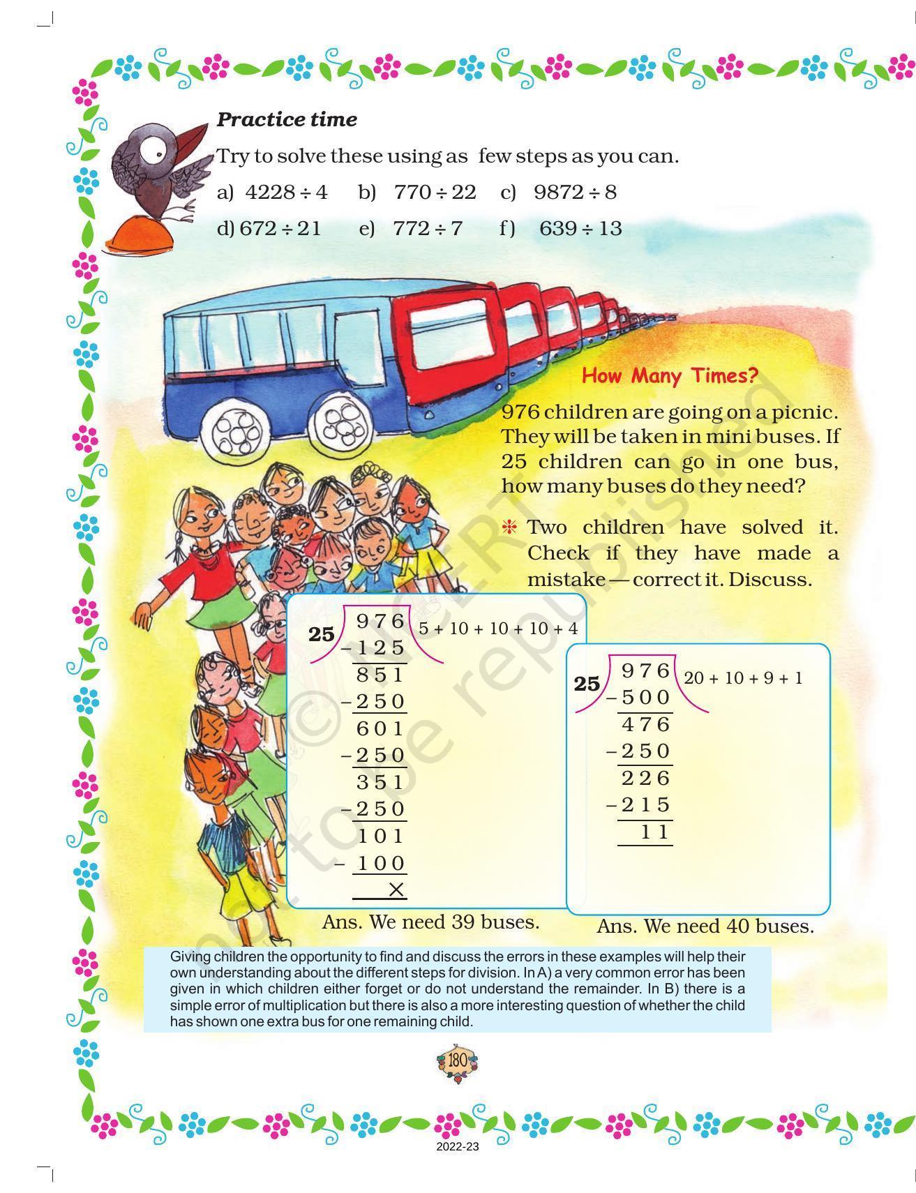 NCERT Book for Class 5 Maths Chapter 13 Ways to Multiply and Divide - Page 11