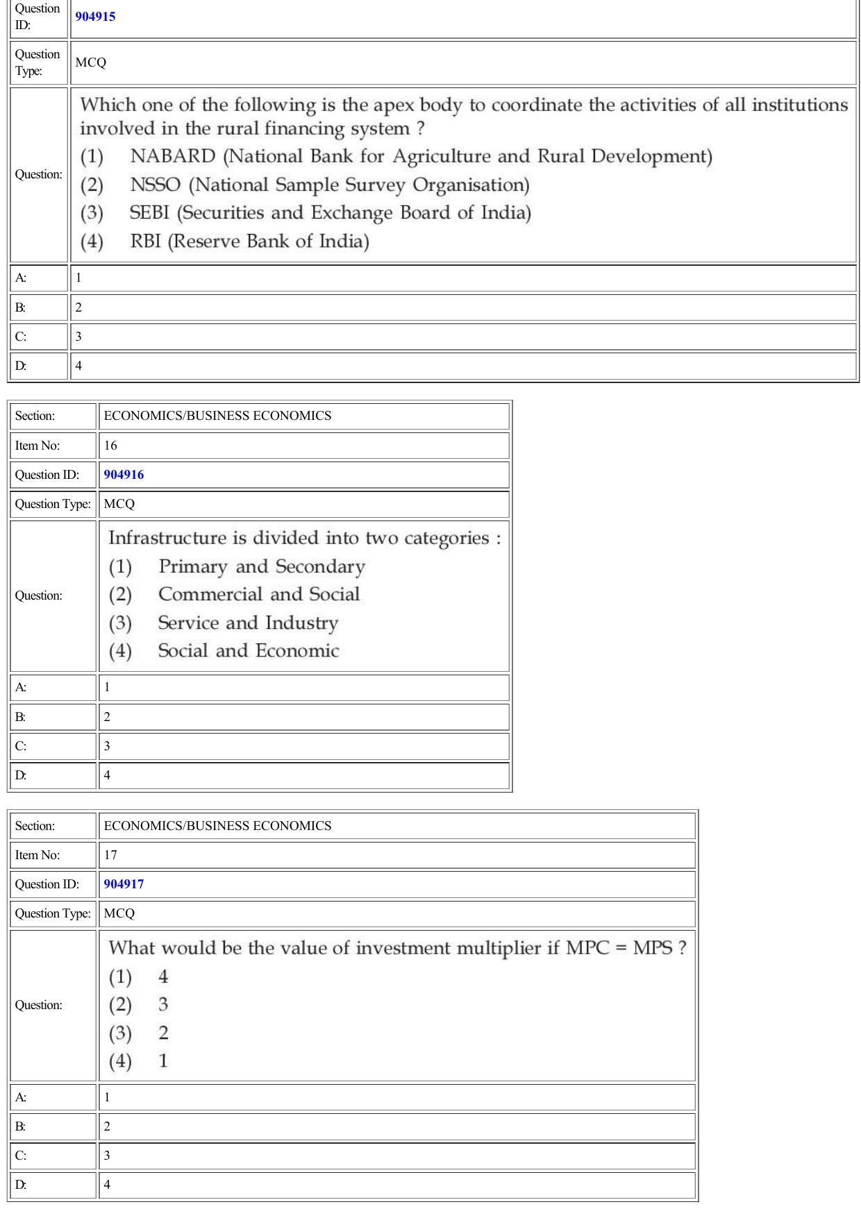 CUET 2022 Question Paper of Economics Business Economics - Page 7