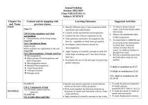 Edudel Class 8 (L-1) Science (English Medium) Syllabus