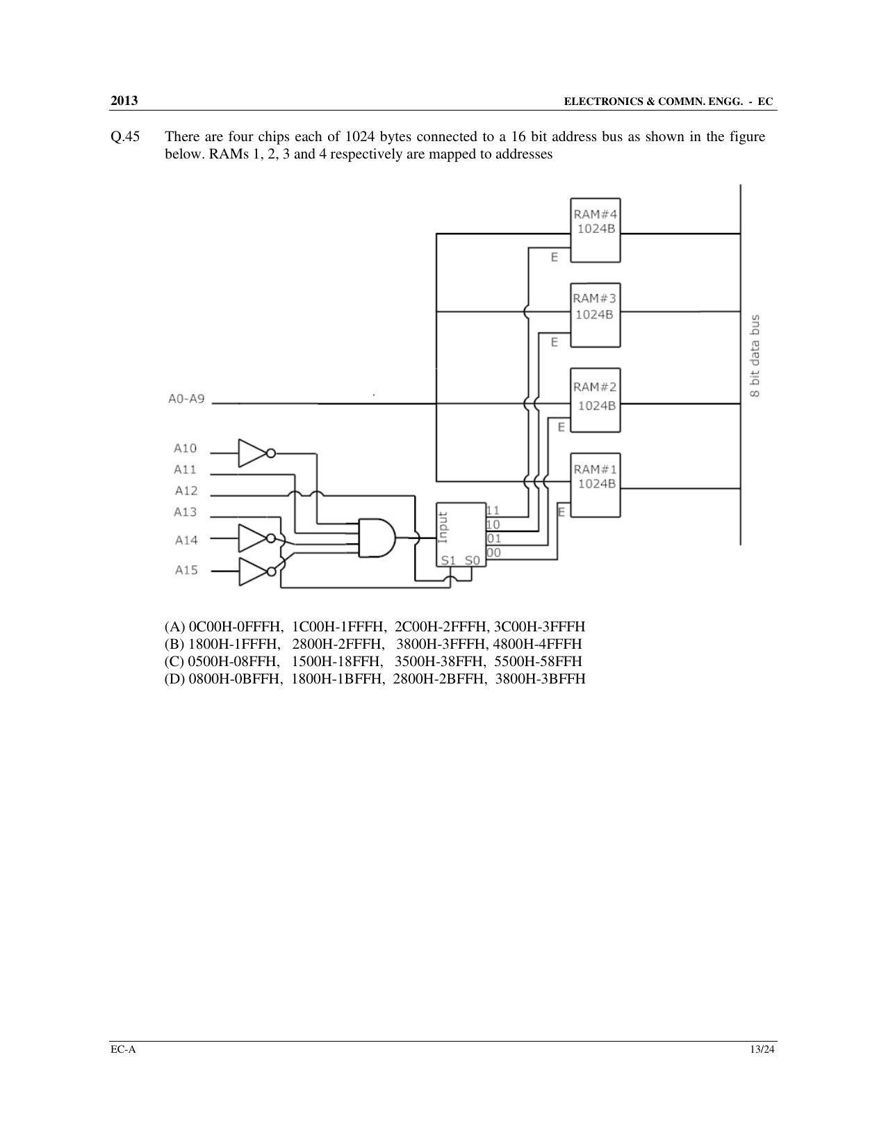 GATE 2013 Electronics and Communication Engineering (EC) Question Paper with Answer Key - Page 14