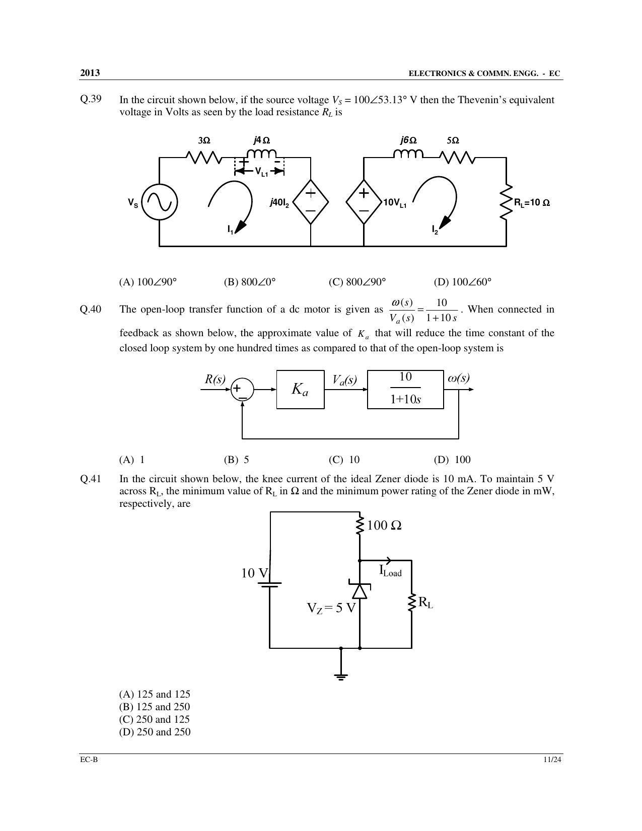 GATE 2013 Electronics and Communication Engineering (EC) Question Paper with Answer Key - Page 31