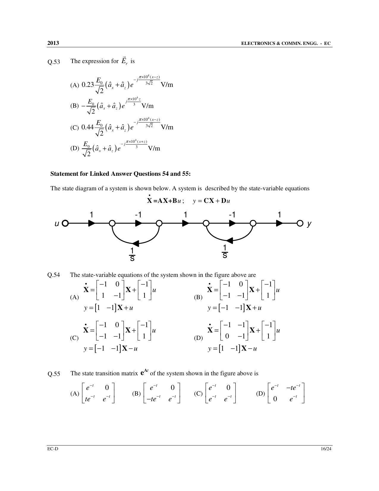 GATE 2013 Electronics and Communication Engineering (EC) Question Paper with Answer Key - Page 74