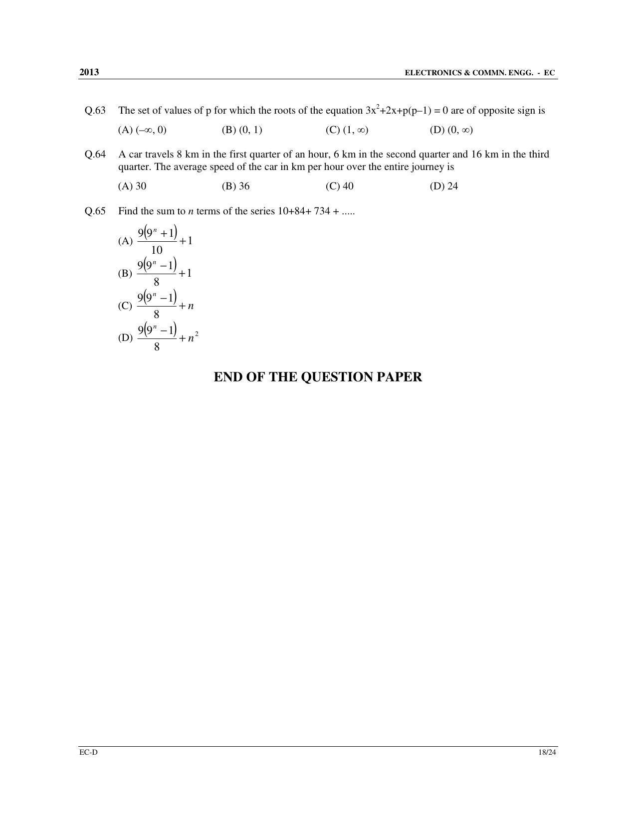 GATE 2013 Electronics and Communication Engineering (EC) Question Paper with Answer Key - Page 76