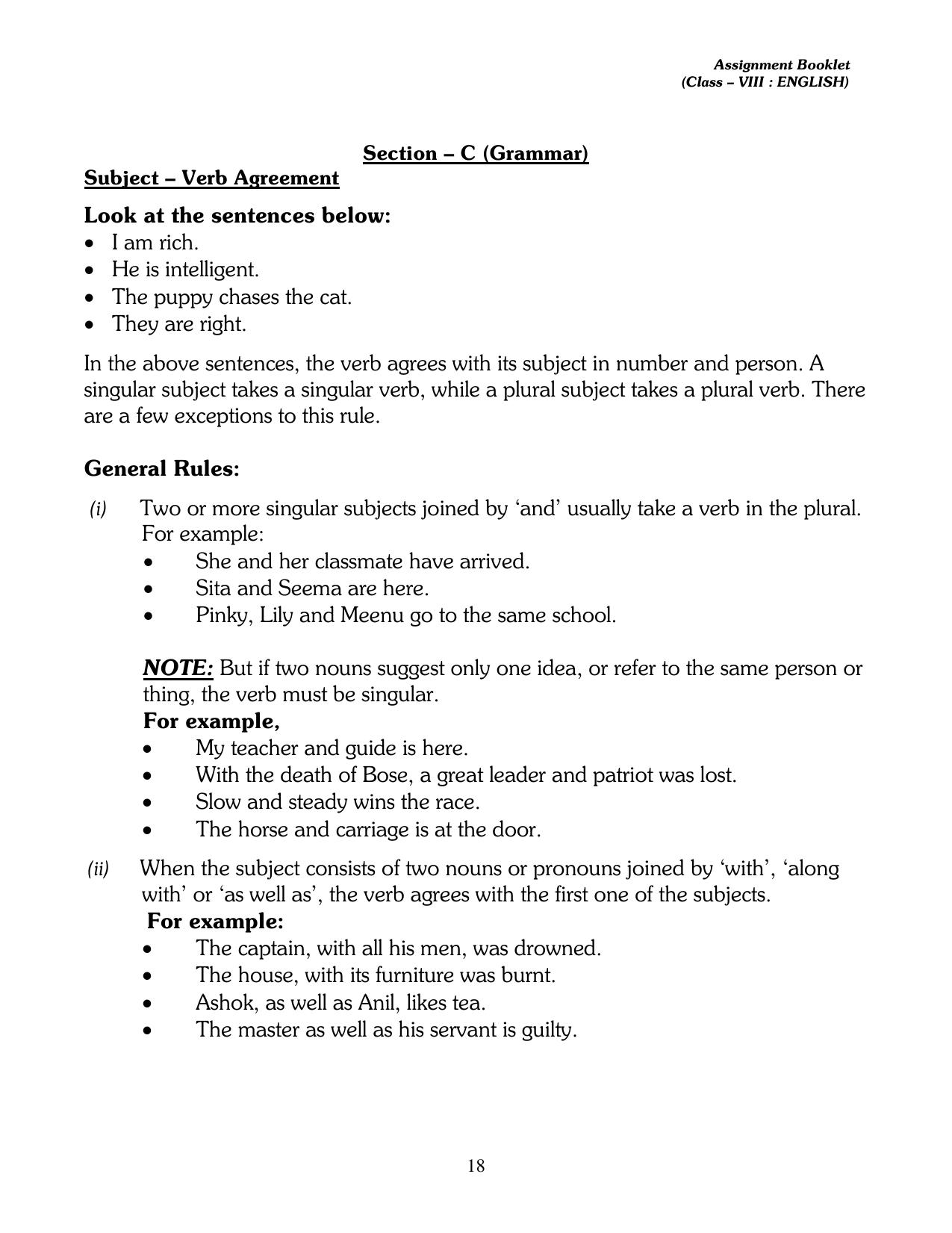 CBSE Worksheets for Class 8 English Assignment 9 - Page 2