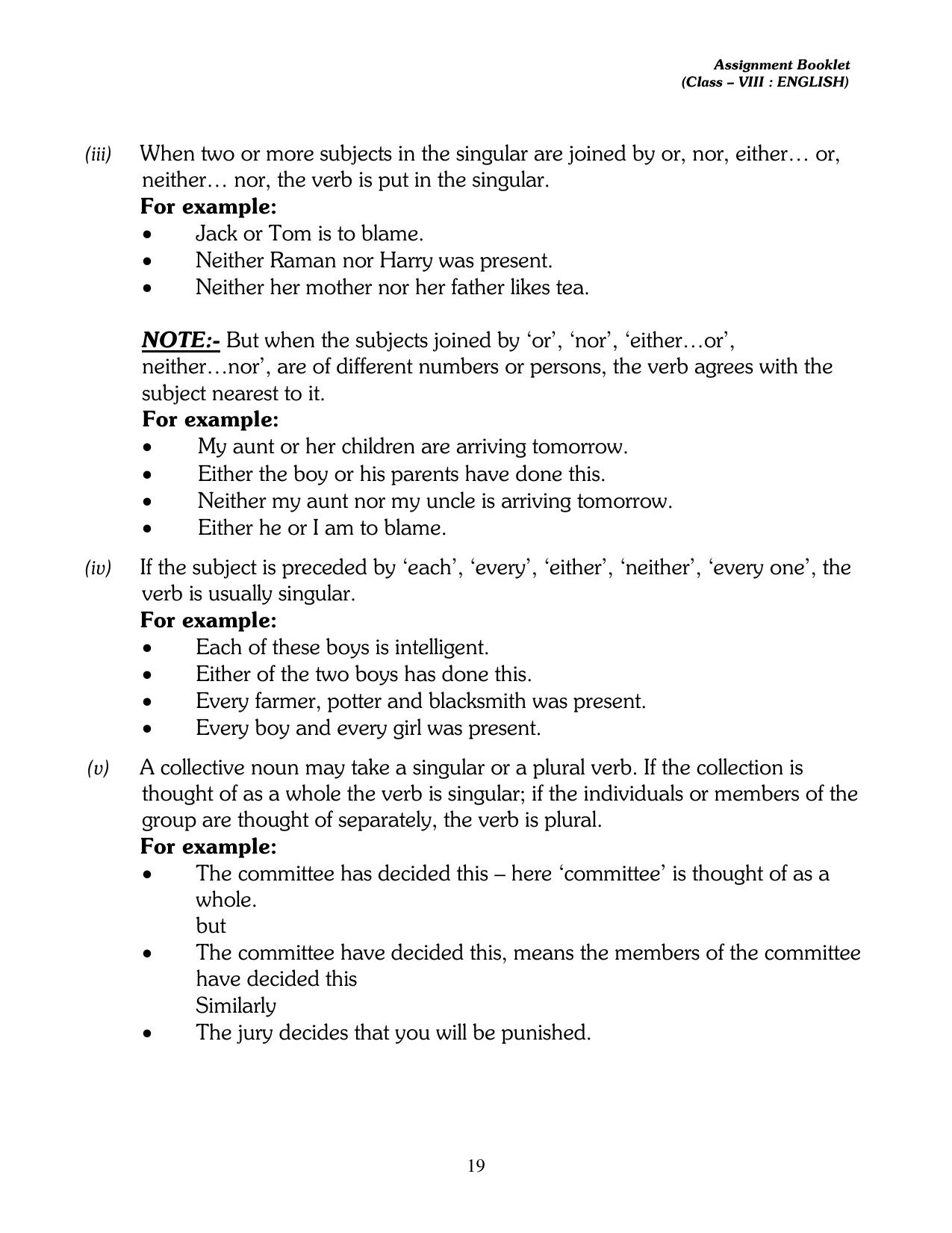 CBSE Worksheets for Class 8 English Assignment 9 - Page 3