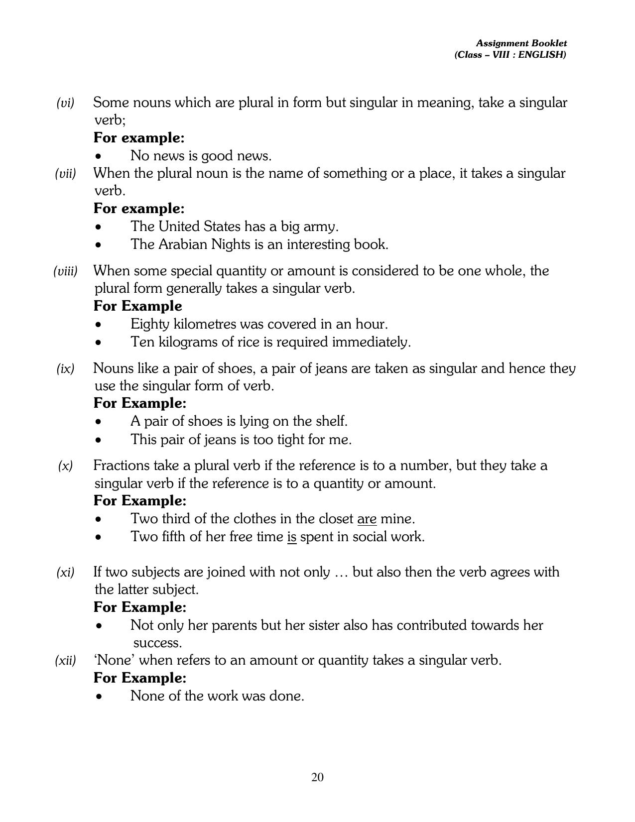 CBSE Worksheets for Class 8 English Assignment 9 - Page 4