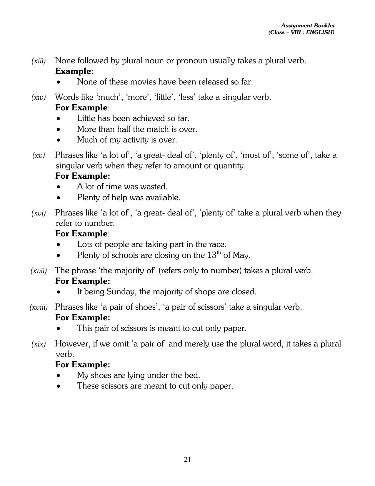 CBSE Worksheets for Class 8 English Assignment 9 - Page 5