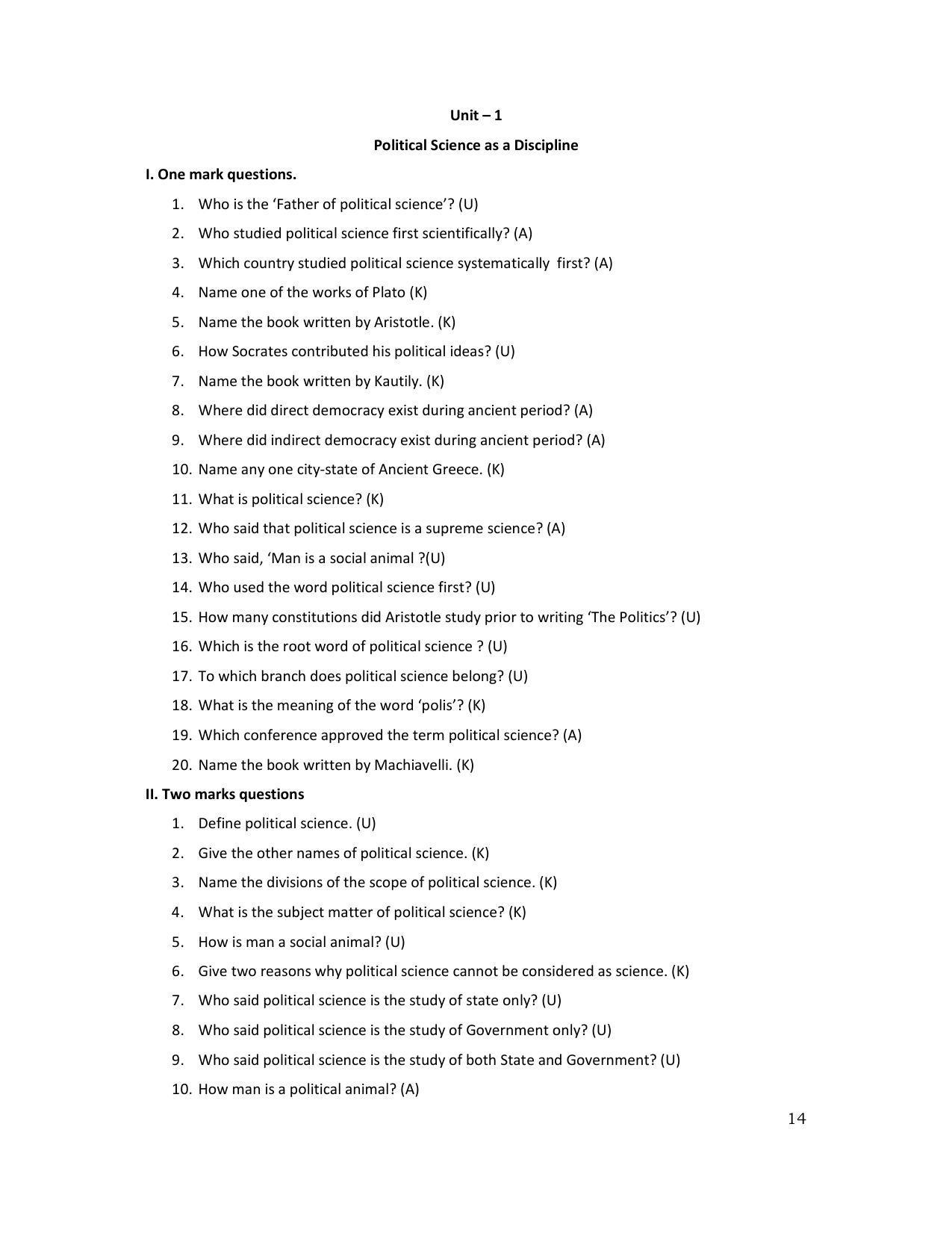 Karnataka 1st PUC Question Bank for Political - Page 57