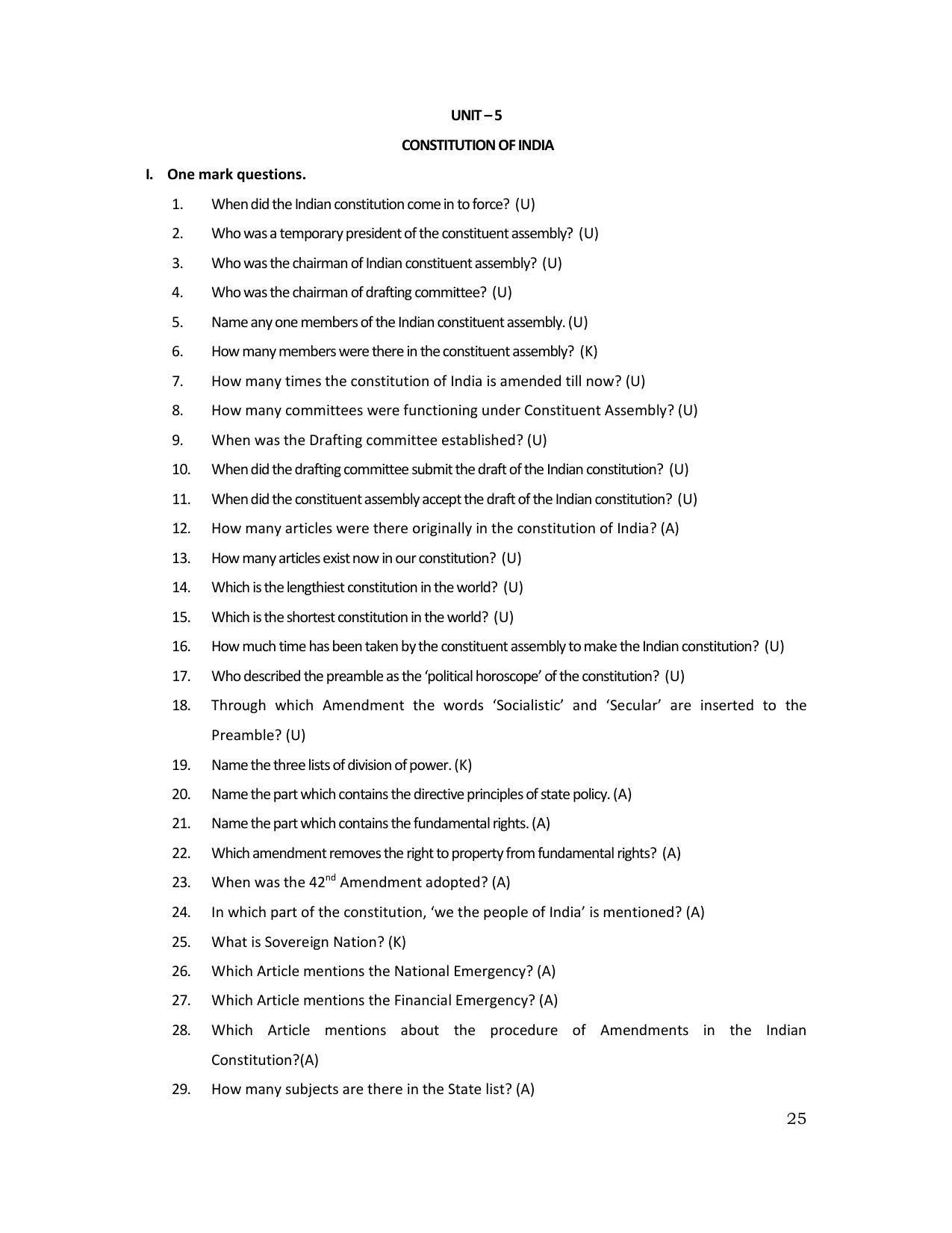 Karnataka 1st PUC Question Bank for Political - Page 68