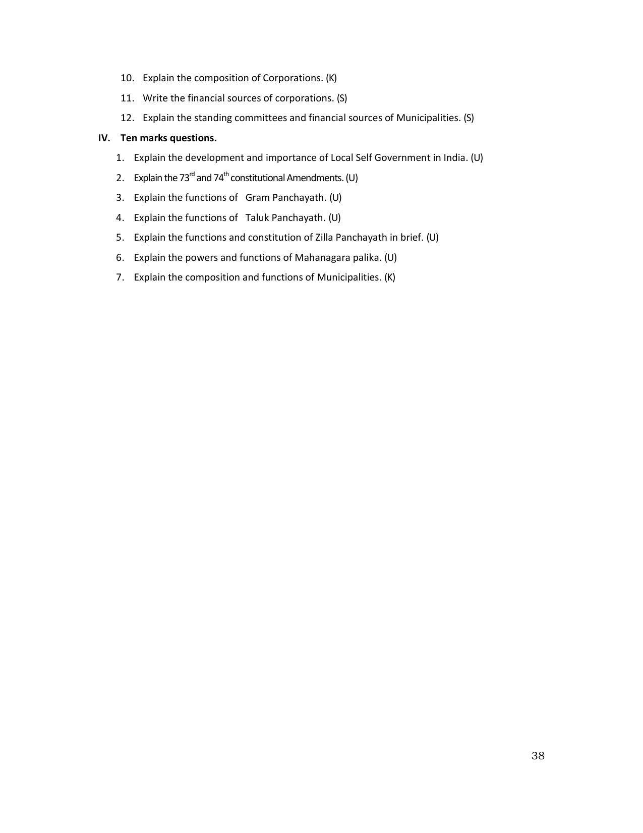 Karnataka 1st PUC Question Bank for Political - Page 81