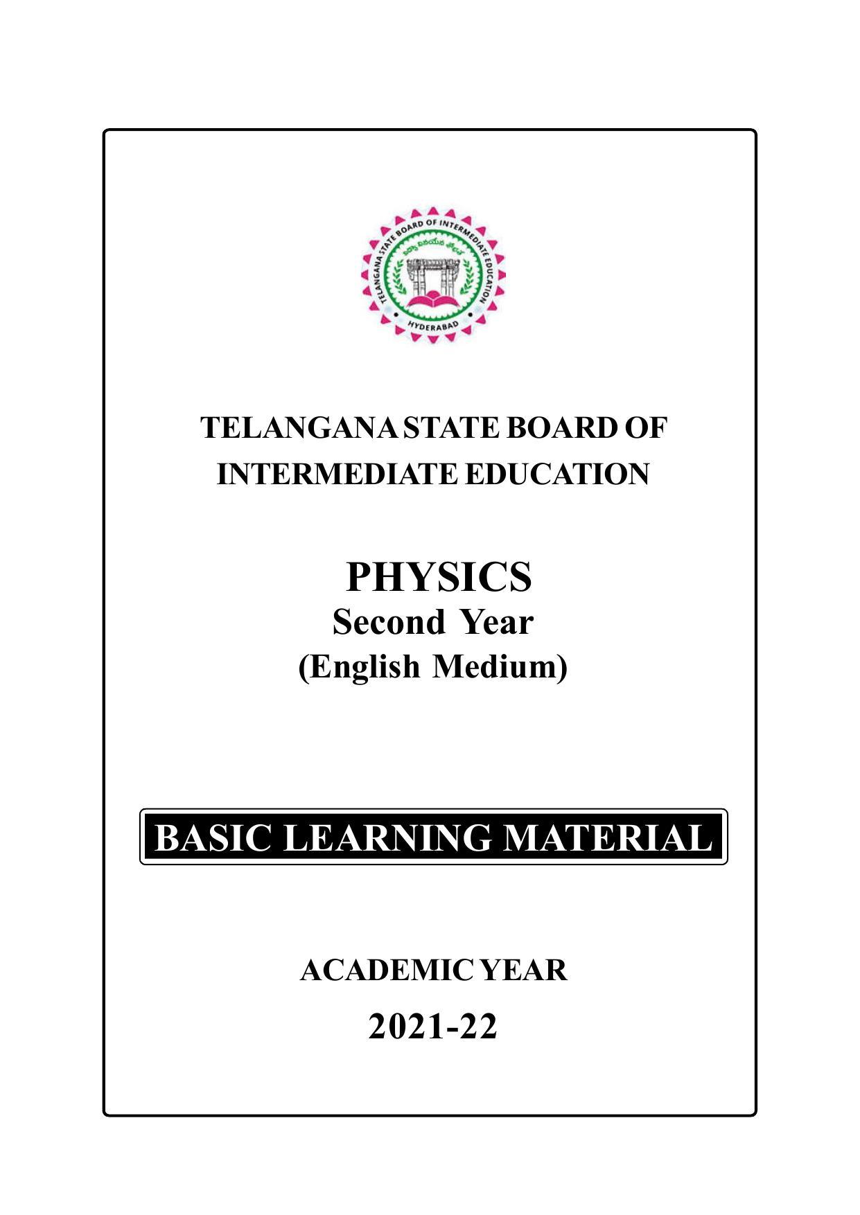 TS SCERT Inter 2nd Year Physics II yr EM Path 1 (Telugu Medium) Text Book - Page 2