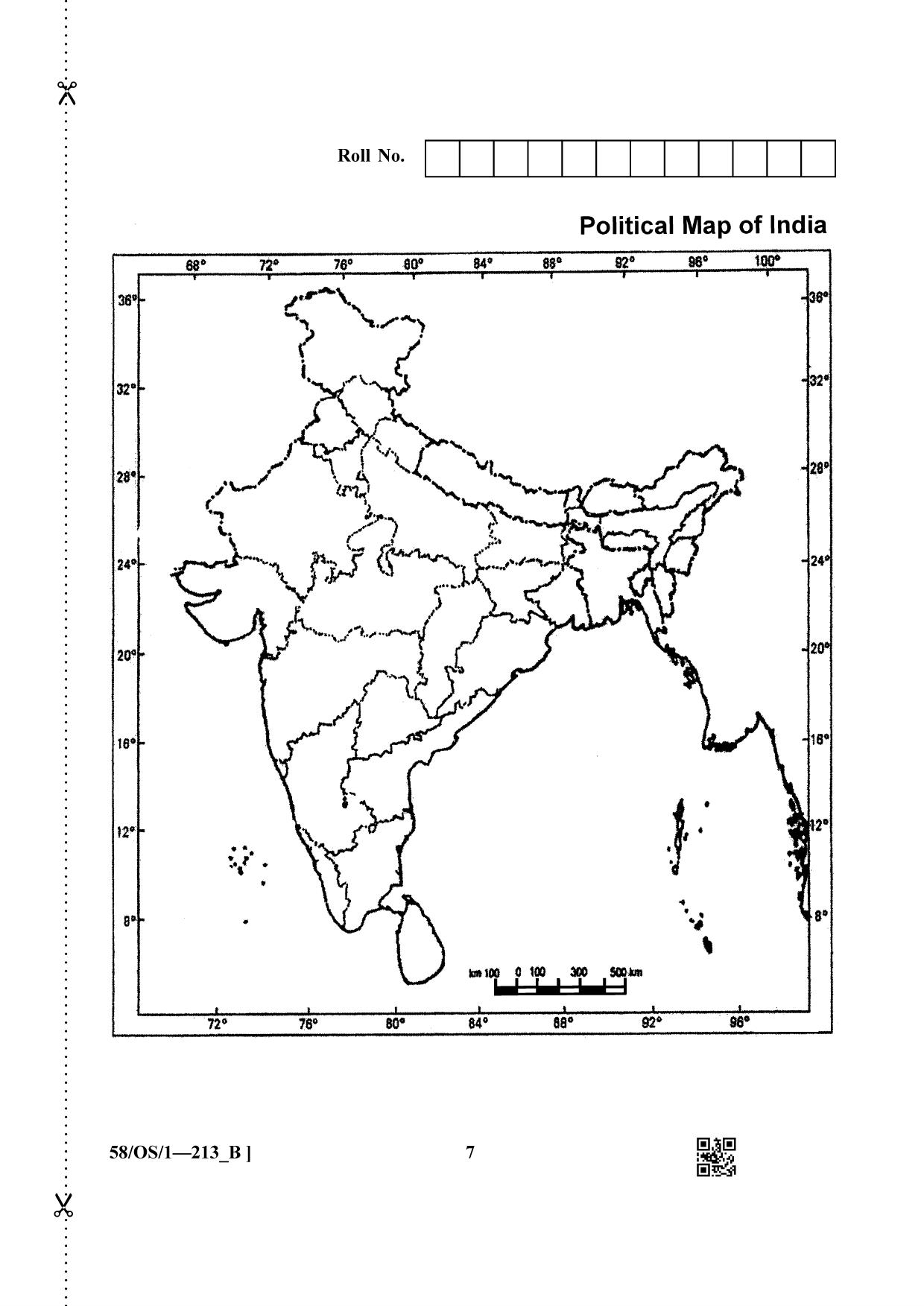 NIOS April 2019 Class 10 Social Science (SET B) Question Paper - Page 7