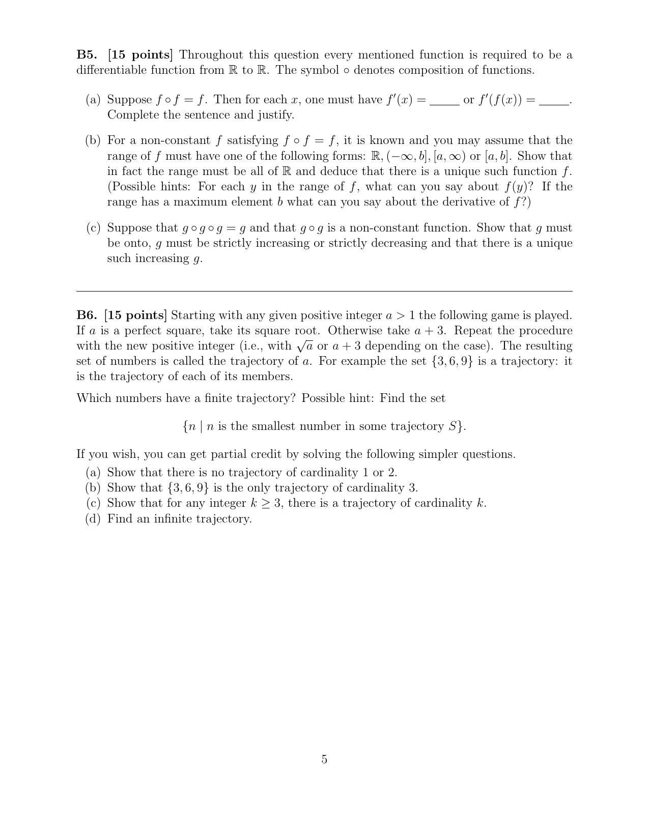 B.Sc (Hons.) Mathematics and Computer Science Question Paper with Solution - Page 7