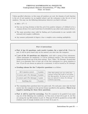 B.Sc (Hons.) Mathematics and Computer Science Question Paper with Solution