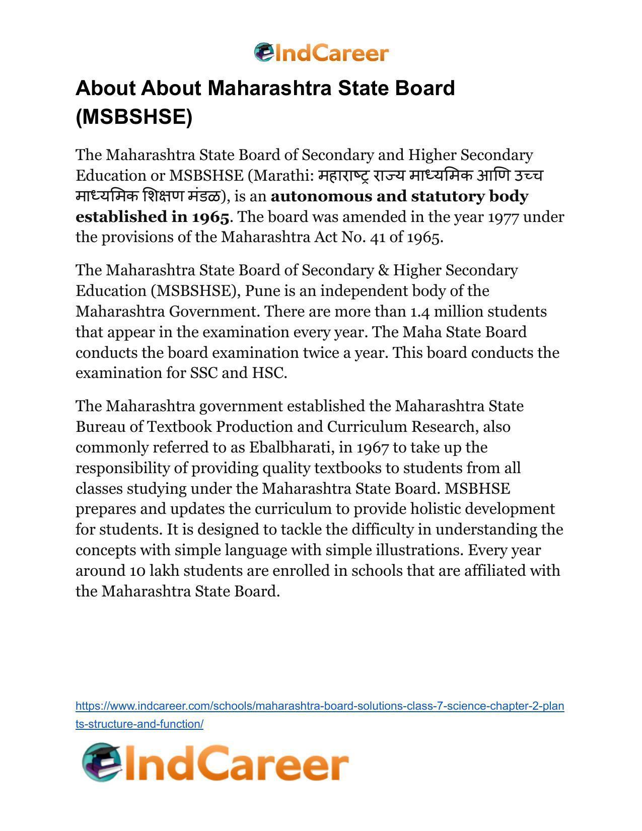 Maharashtra Board Solutions Class 7-Science: Chapter 2- Plants: Structure and Function - Page 30