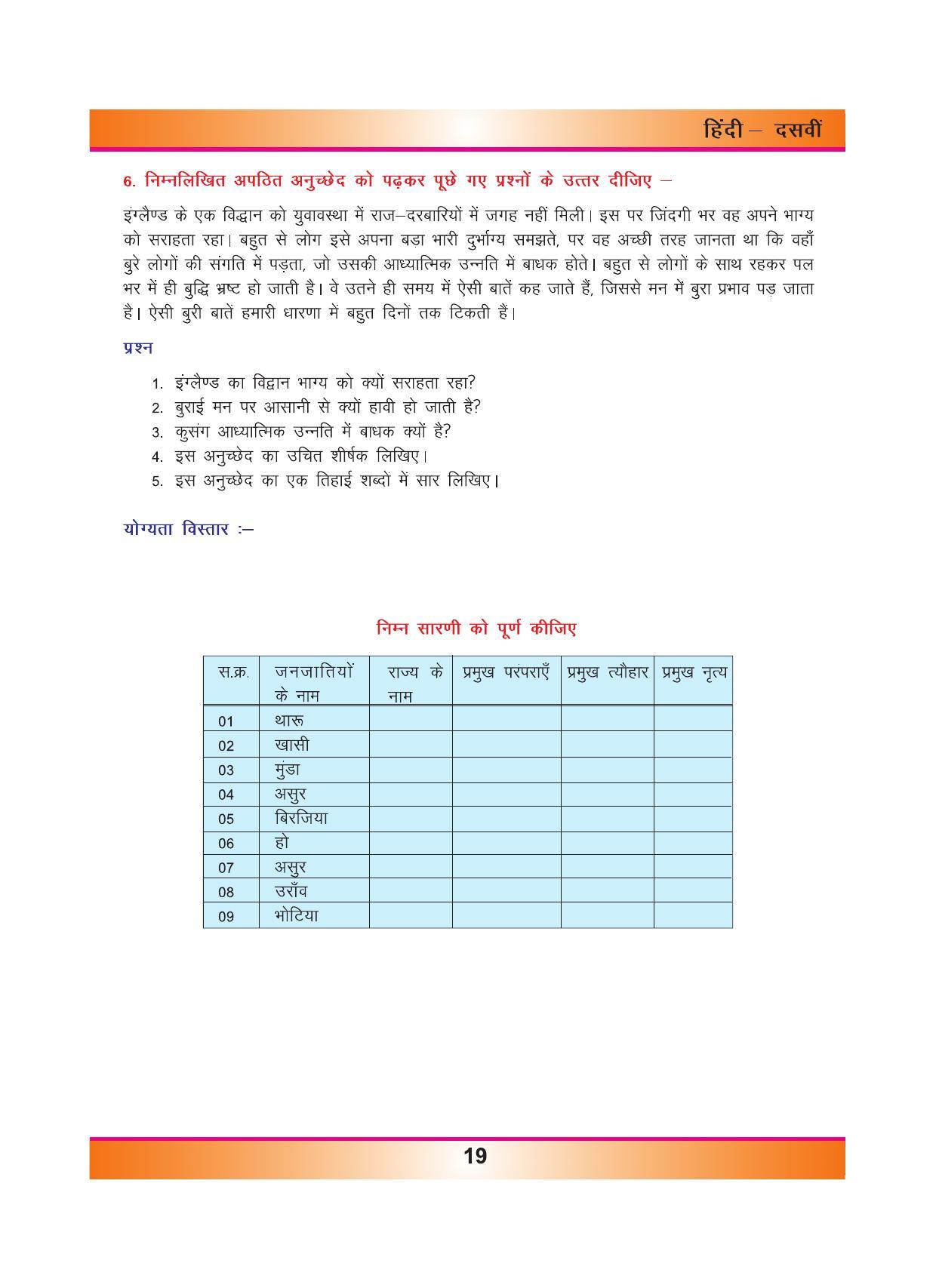 CGSOS Class 10 Hindi eBook (English Medium) - Page 27