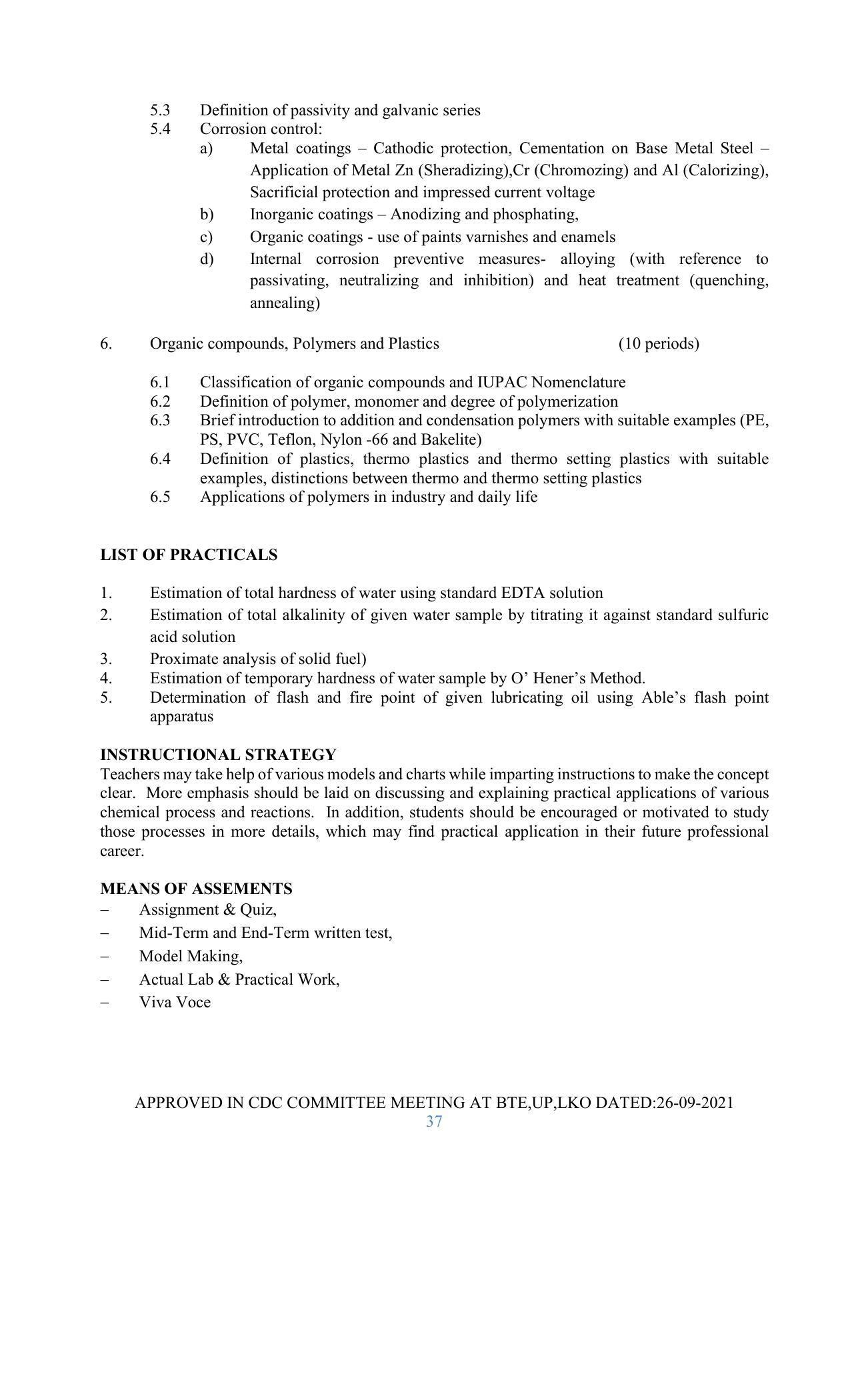 SYLLABUS FOR SEMESTER SYSTEM EFFECTIVE FROM (2021-2022) - GLASS AND CERAMIC ENGINEERING - Page 37
