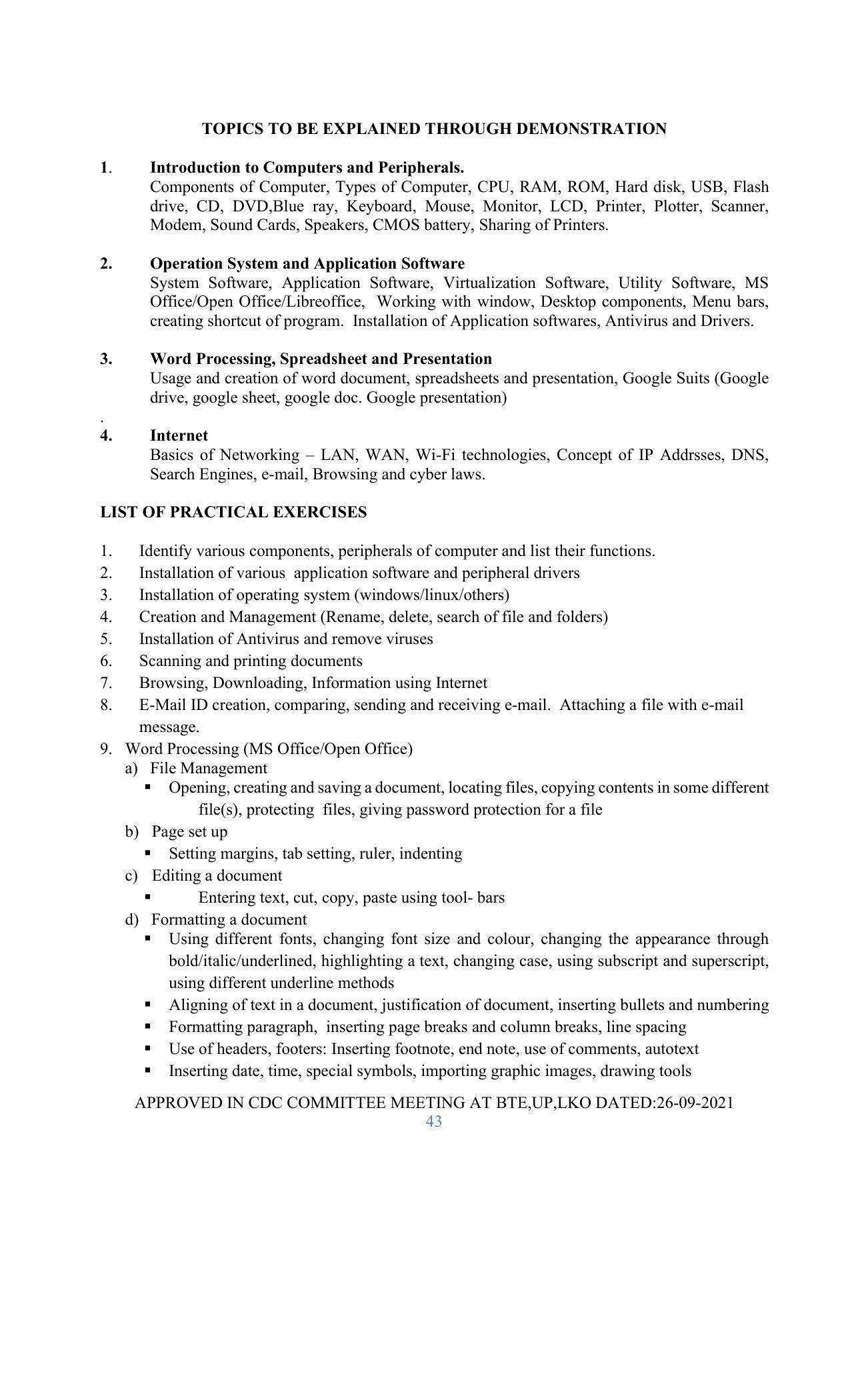SYLLABUS FOR SEMESTER SYSTEM EFFECTIVE FROM (2021-2022) - GLASS AND CERAMIC ENGINEERING - Page 43