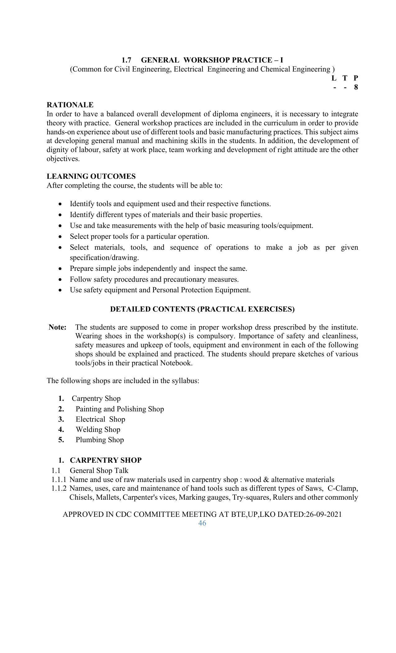 SYLLABUS FOR SEMESTER SYSTEM EFFECTIVE FROM (2021-2022) - GLASS AND CERAMIC ENGINEERING - Page 46