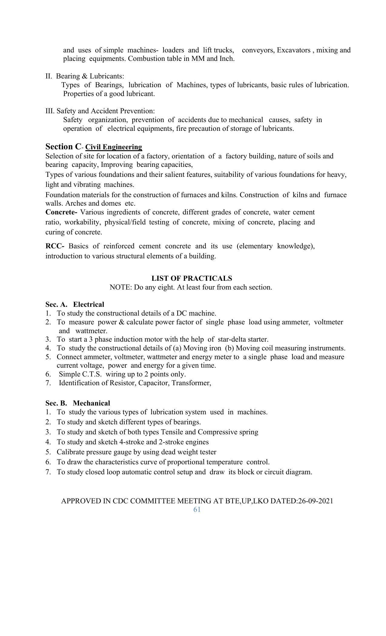 SYLLABUS FOR SEMESTER SYSTEM EFFECTIVE FROM (2021-2022) - GLASS AND CERAMIC ENGINEERING - Page 61