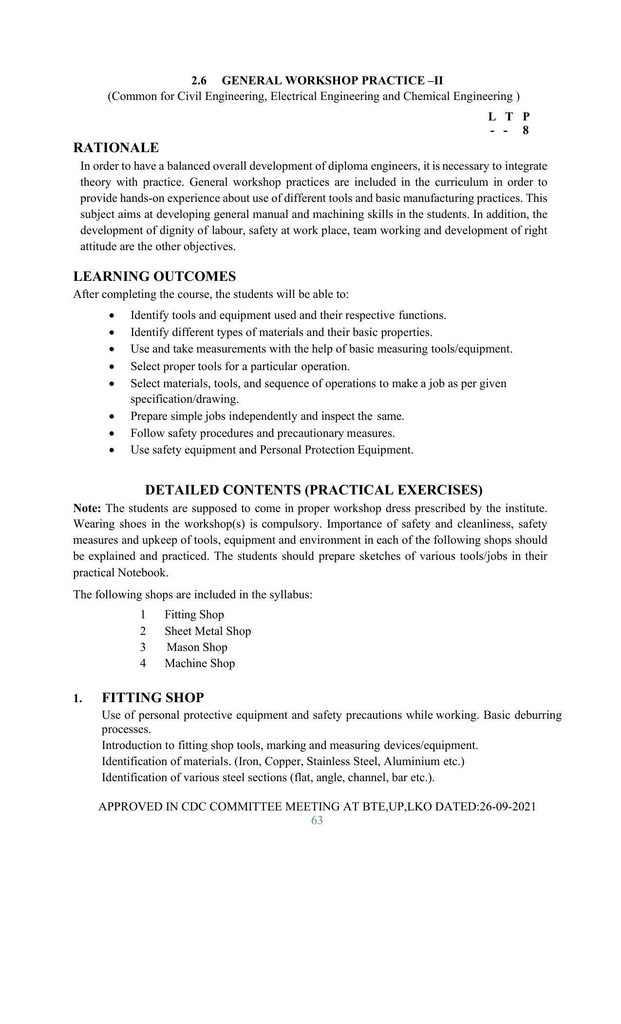 SYLLABUS FOR SEMESTER SYSTEM EFFECTIVE FROM (2021-2022) - GLASS AND CERAMIC ENGINEERING - Page 63